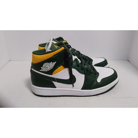 NIKE AIR JORDAN 1 MID SONICS MENS SIZE 9 SHOES NEW NEVER WORN W ORIGINAL BOX main image 9